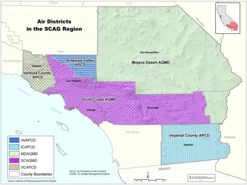 Air Districts in the SCAG Region